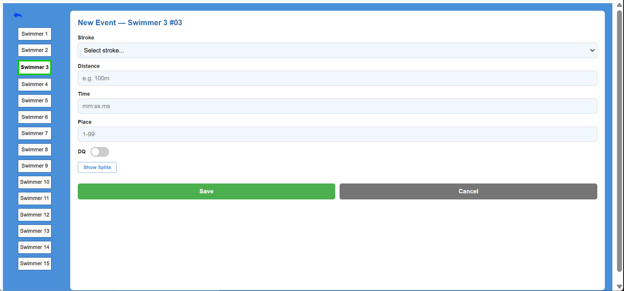 Game stats dashboard